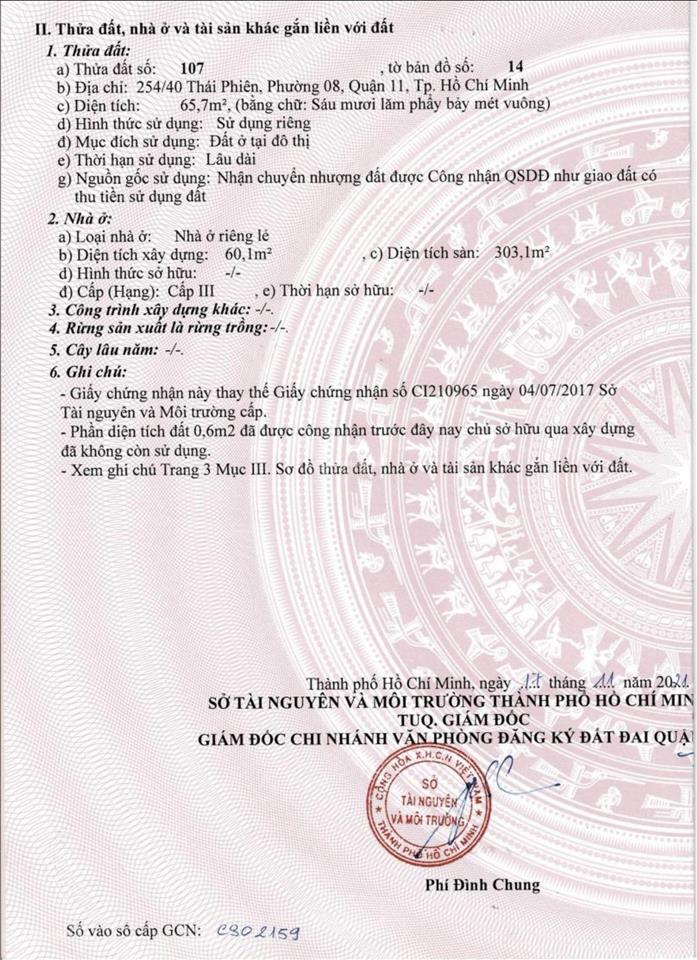 Chỉ với 11tỷ sở hũu căn nhà 6 lầu tại quận 11 sài gòn