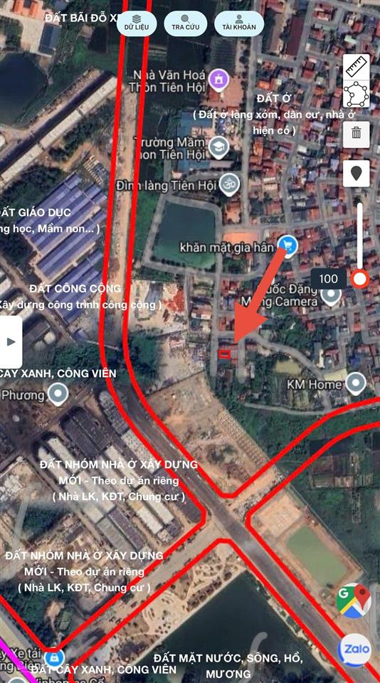 Nhà 3 tầng hàng xóm vin cổ loa đường rộng 6m.  0362 608 ***