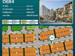 Nhà liền kề dự án sungroup trục d6 thông 3 đảo vị trí kinh doanh giá 14 tỷ 780