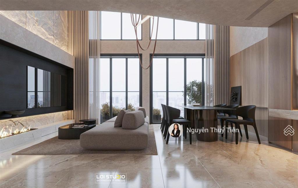 Siêu phẩm cho thuê loft pent the crest 3pn | 160m2 | nội thất thiết kế