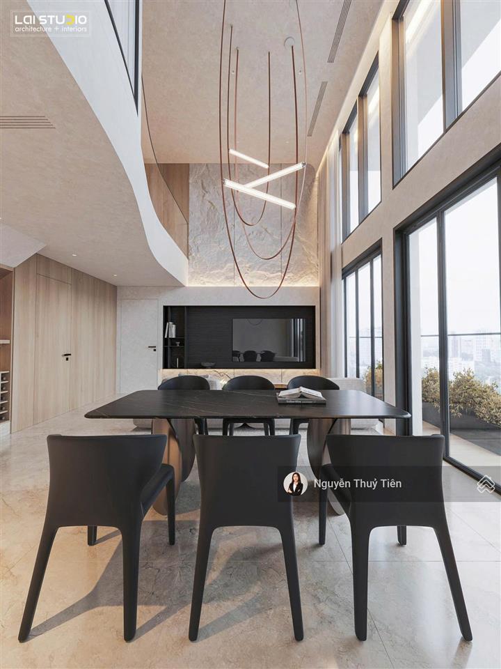 Siêu phẩm cho thuê loft pent the crest 3pn | 160m2 | nội thất thiết kế