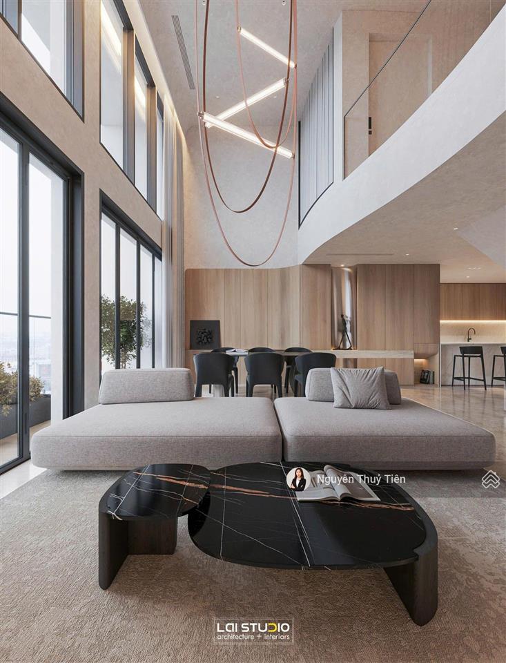 Siêu phẩm cho thuê loft pent the crest 3pn | 160m2 | nội thất thiết kế