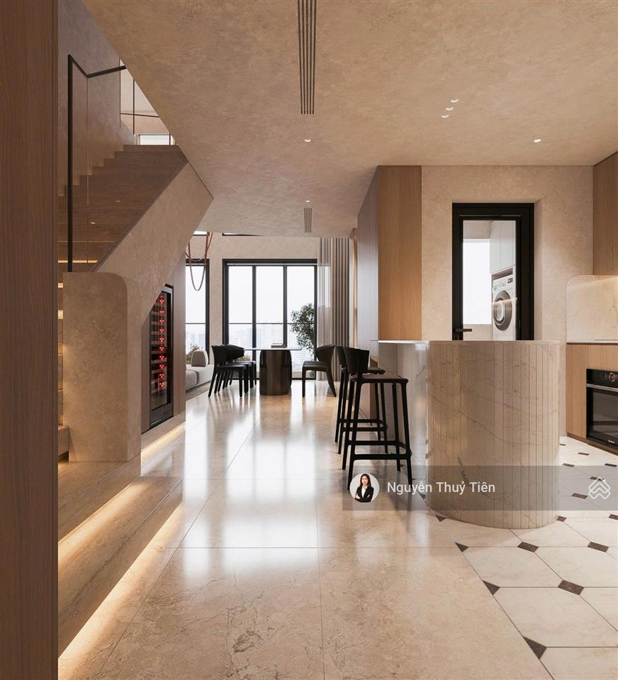 Siêu phẩm cho thuê loft pent the crest 3pn | 160m2 | nội thất thiết kế