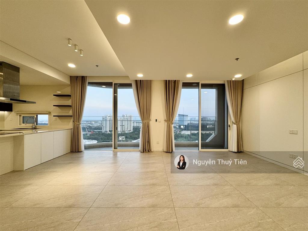 Zeit river thủ thiêm cho thuê căn hộ 4pn  201m2 nội thất cơ bản  tầng cao