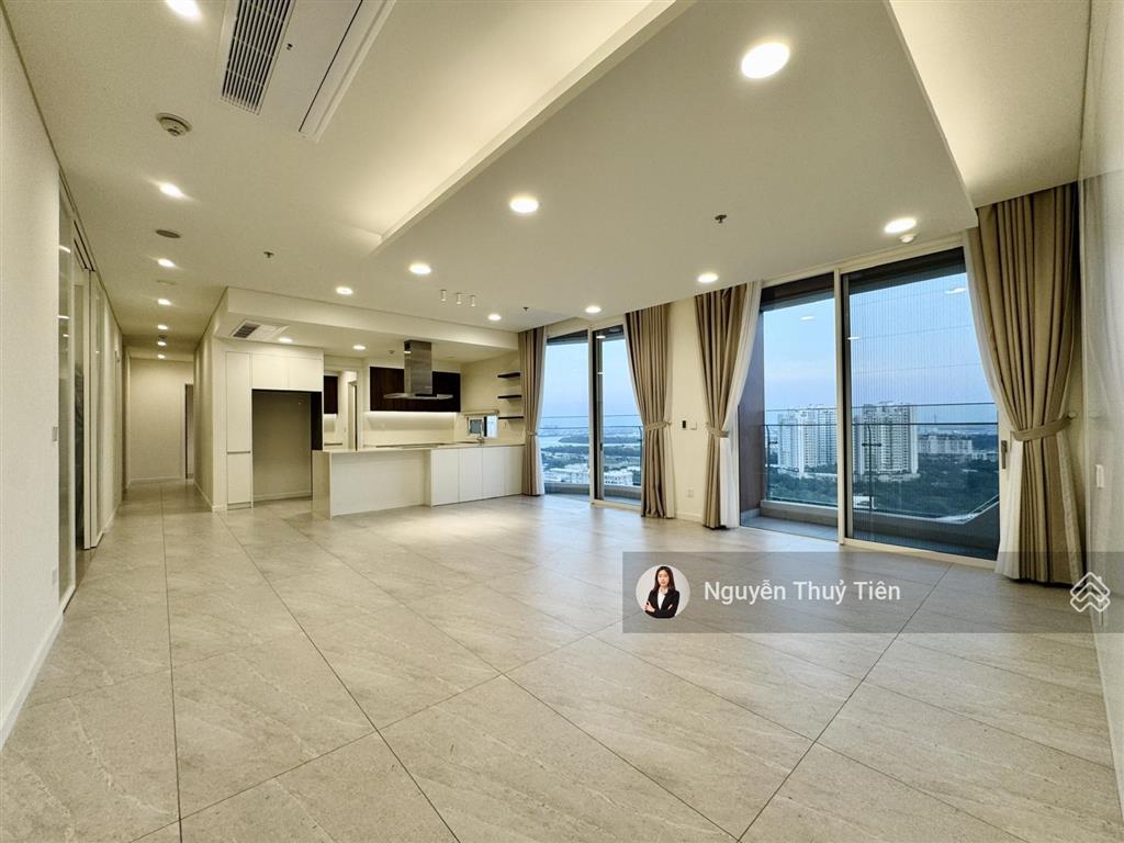 Zeit river thủ thiêm cho thuê căn hộ 4pn  201m2 nội thất cơ bản  tầng cao