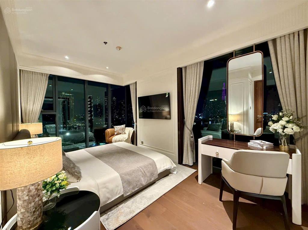 Cho thuê the crest 3pn tầng siêu cao  view sông  nội thất thiết kế