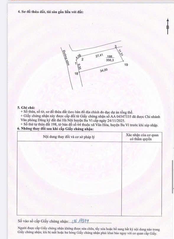 Đất 2 mặt tiền đường liên thôn, cách đường nhựa 100m, gần nhiều tiện ích, view núi ba vìgần hồ lớn