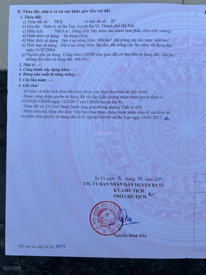 Siêu phẩm đất vàng 18m mặt đường tỉnh lộ 87  ba vì  sẵn nhà 3 tầnggiá đầu tư nổi bật thị trường
