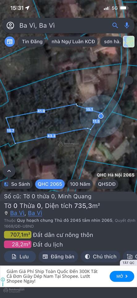 735,3m2 đất nghỉ dưỡng ven đô hà nội sẵn sổ  giá chỉ 1,2 tỷ, đường rộng, gần hồ lớn, trường, chợ