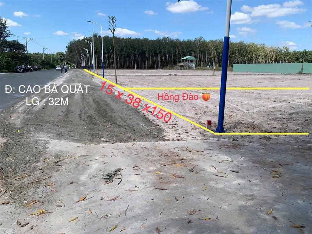 Kẹt bán 990tr 10x38m/380m2 đ. cao bá quát thông ql13 p. minh hưng chơn thành shr, nhựa oto 32m odt