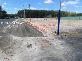Kẹt bán 990tr 10x38m/380m2 đ. cao bá quát thông ql13 p. minh hưng chơn thành shr, nhựa oto 32m odt