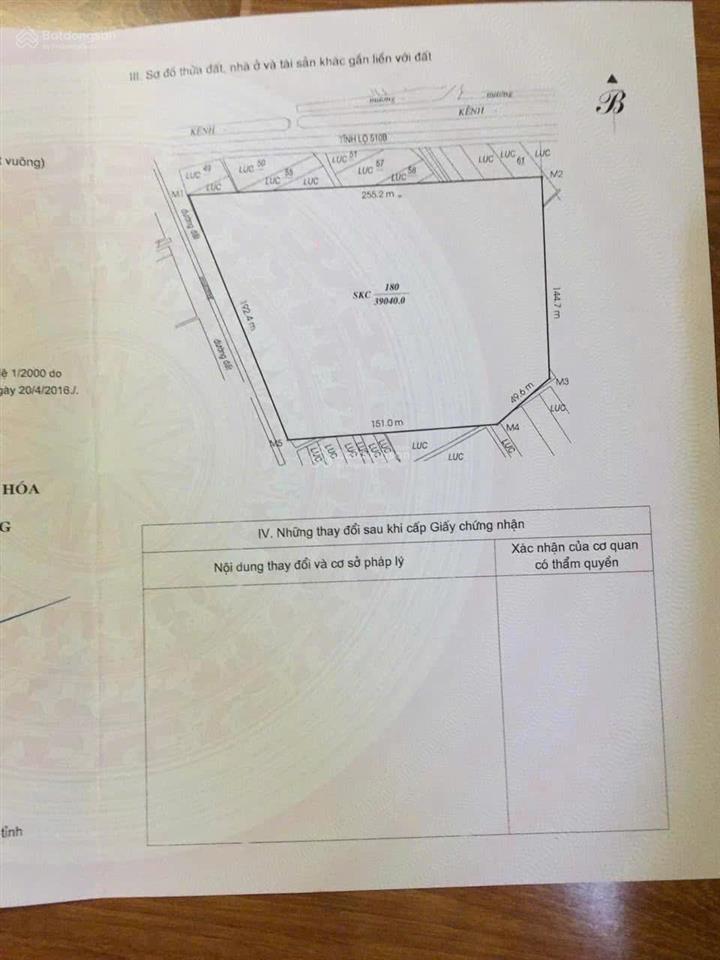 Chuyển nhượng nhà máy 4ha  vị trí đẹp tại thanh hóa