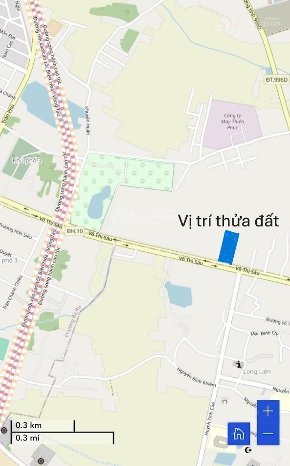 Đất mặt tiền trục chính tp bà rịa