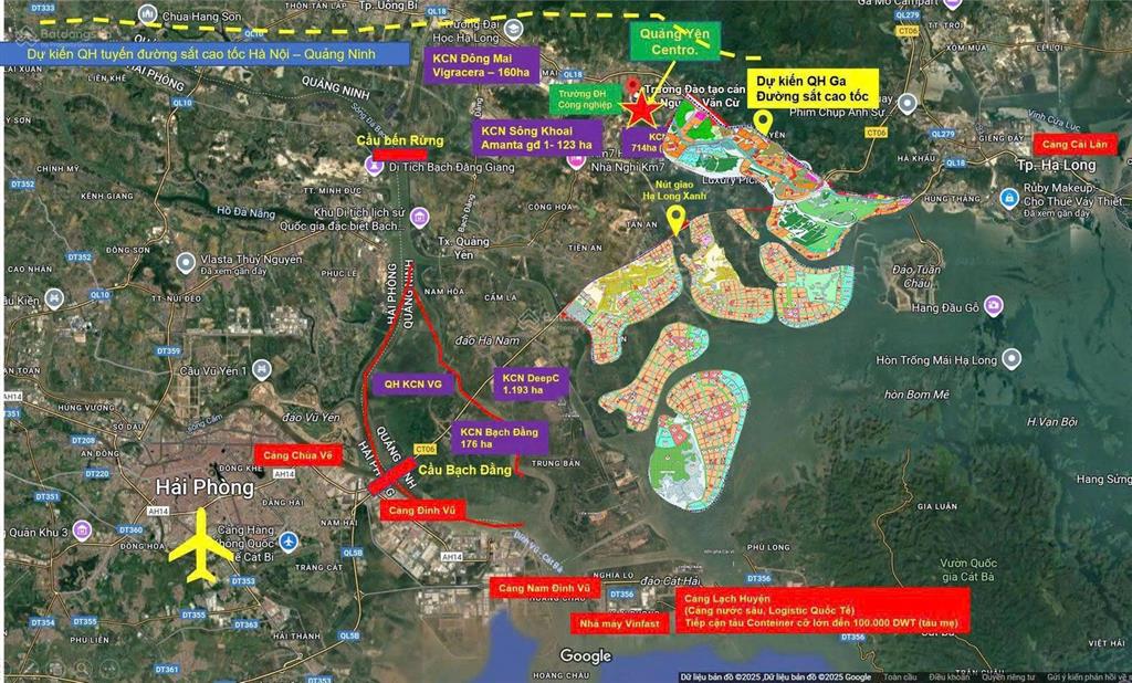 Liền kề view công viên 7,1ha hiếm tại quảng yên mặt đường 20m. giá chỉ 3x triệu/m²