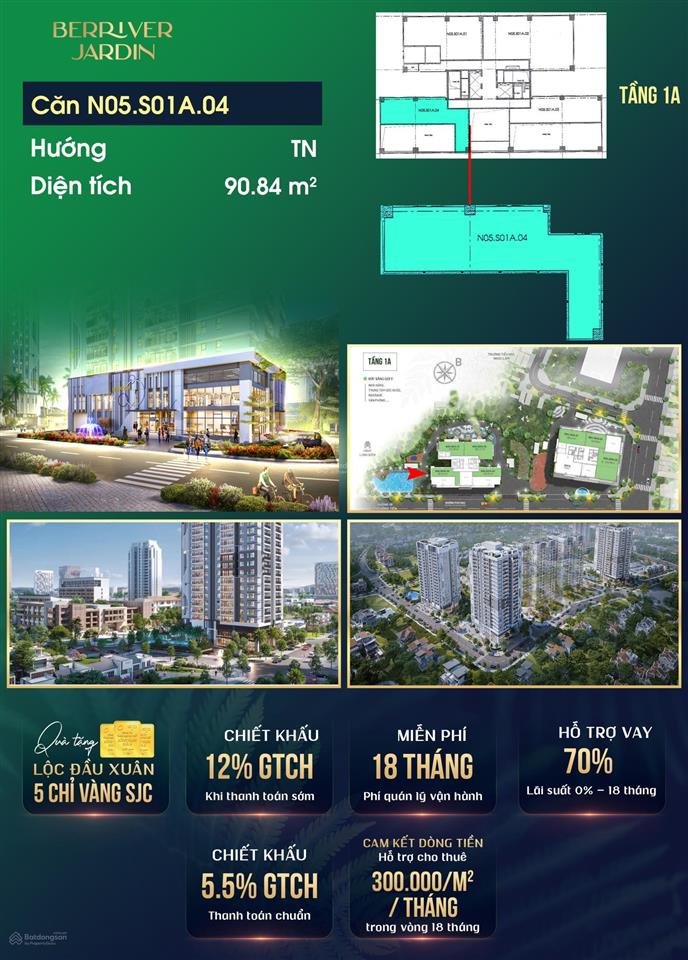 Bán shop chân đế berriver jardin 390 nguyễn văn cừ | dòng tiền ổn định