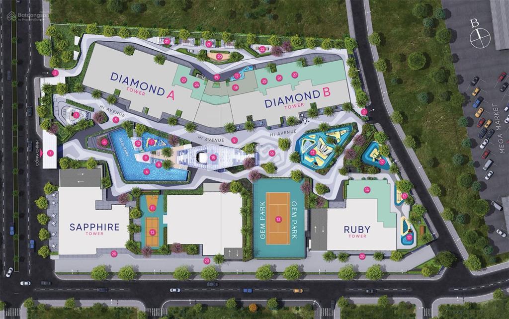 Căn 3pn view bể bơi 500m2 cùng sân vườn cực đẹp giá chỉ nhỉnh 53tr/m2