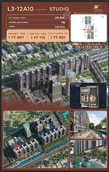 Studio giá chỉ 1,715 tỷ tại sunshine legend city, cơ hội đầu tư hiếm có