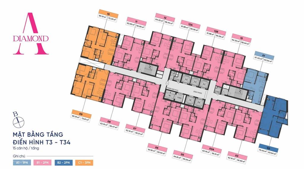 Căn hộ 1pn gem park hải phòng 50m² giá từ 1,8 tỷ full nội thất cao cấp