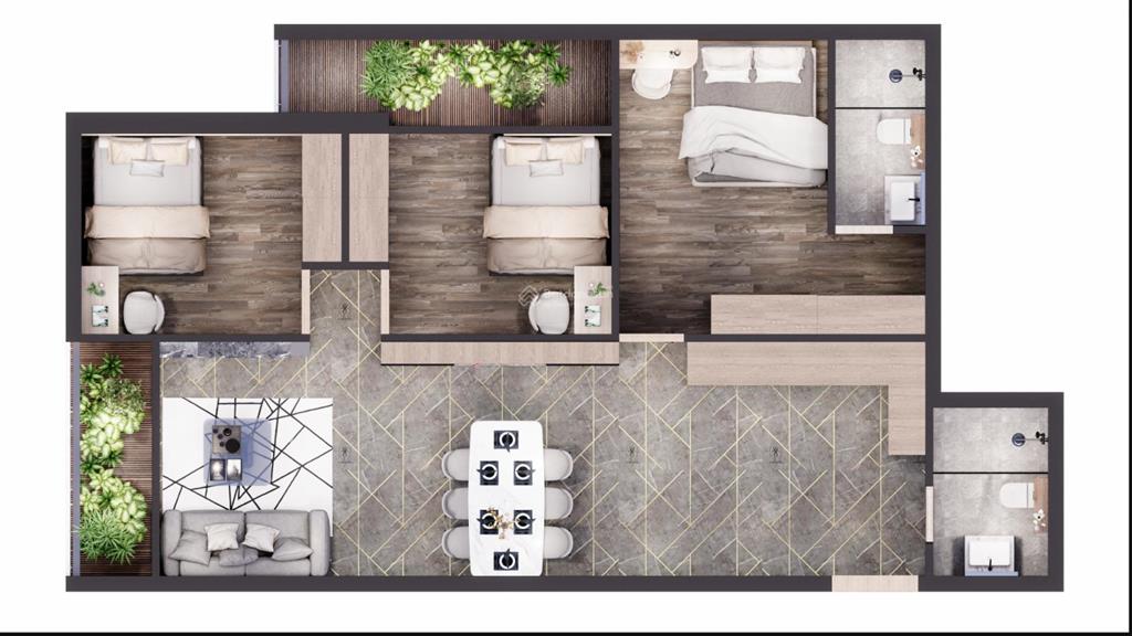Ruby park phúc lợi căn hộ 3pn 87m2 giá 5,650 tỷ
