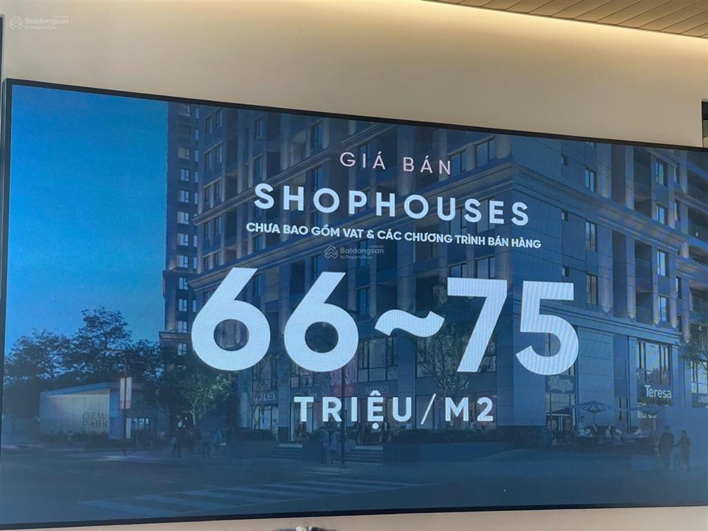 Chính thức ra mắt shophouse khối đế gem park hải phòng