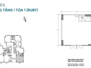 Shophouse gem park hải phòng ruby 01.01.01 | diện tích 74,34m
