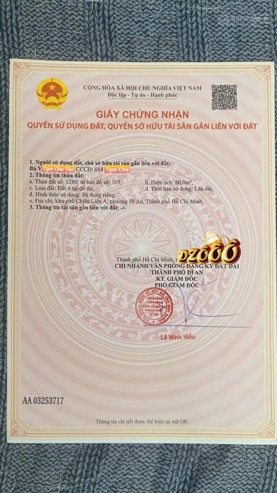 Bán nhà riêng tại phường tân đông hiệp, 5,350 tỷ, 60m2, vị trí an ninh, giá tốt