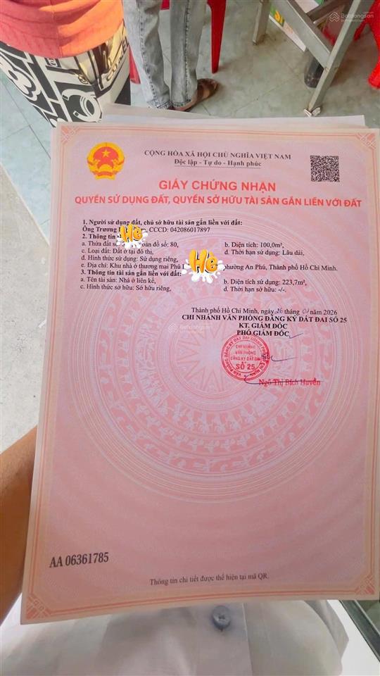 Bán nhà căn góc 2 mặt tiền  chính chủ 0812 611 ***