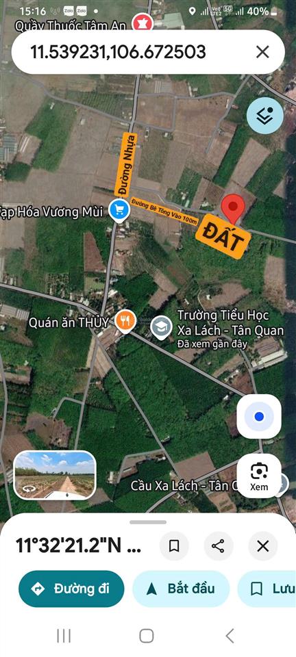 Bán đất gần trường tiểu học xa lách  tân quan. chính chủ