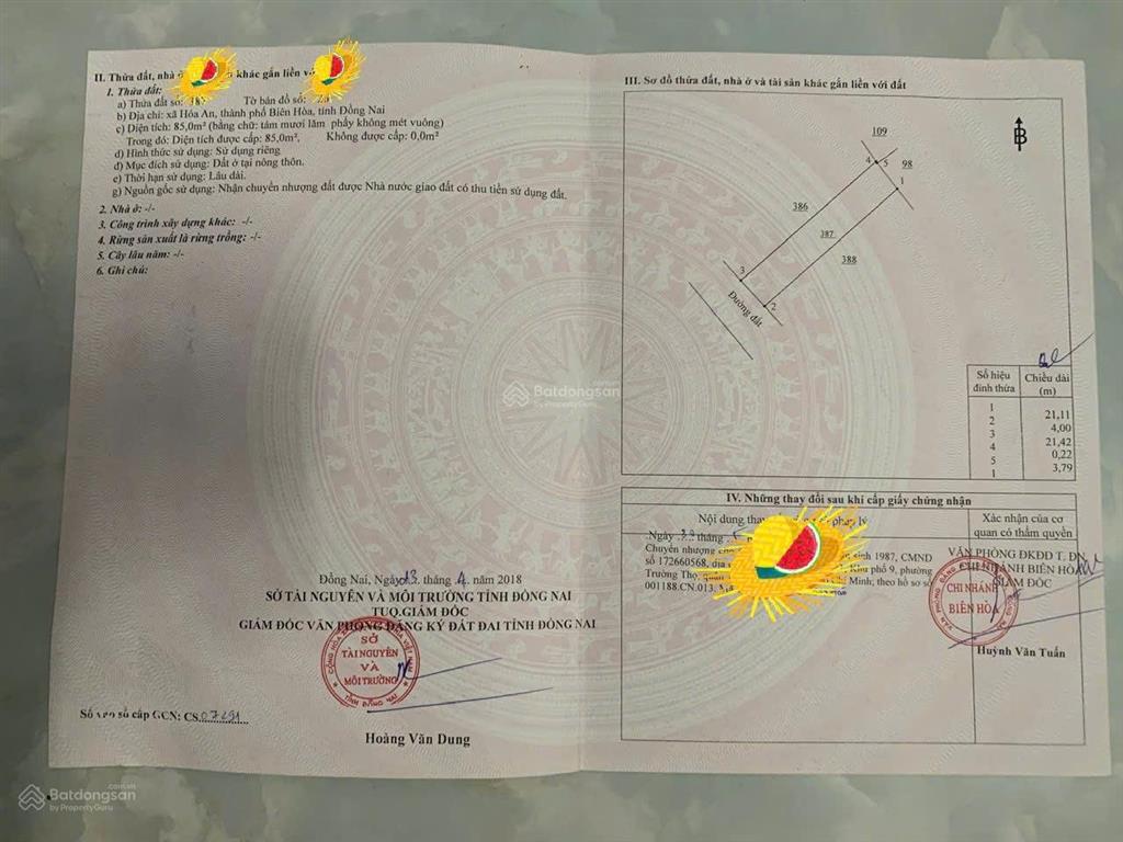 Cần bán lô đất gần đường nguyễn thị tồn