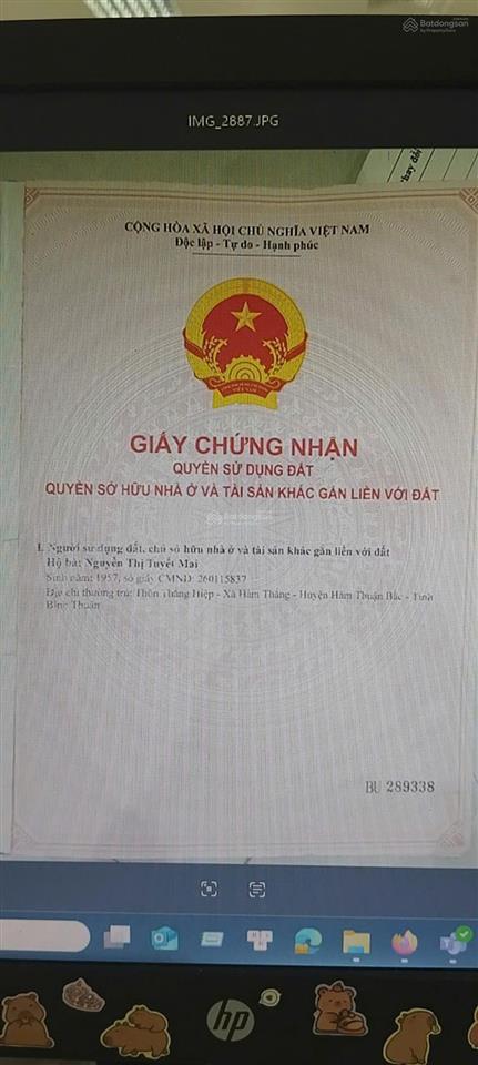 430 m2 có 300 m2 thổ cư, cách khu công nghiệp phan thiết 2km, trung tâm phan thiết 3km