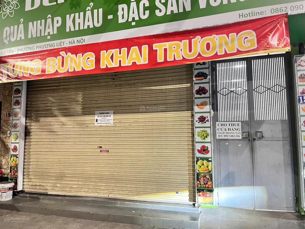 Cơ hội vàng cho thuê cửa hàng 150 lê trọng tấn (55m²)