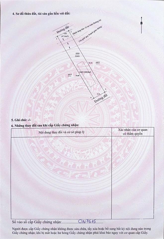 Bán đất 514m2 tại uyên hưng, tân uyên, bình dương  giá 2,8 tỷ