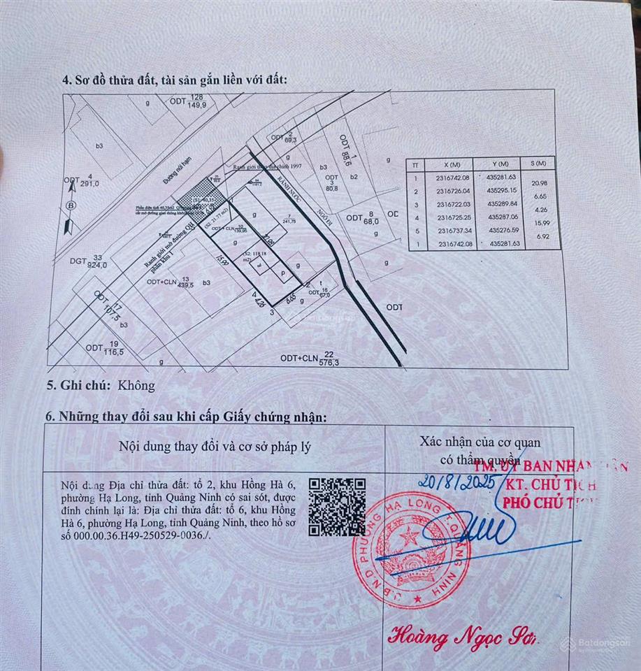 Bán đất nền tại tổ 6 khu hồng hà 6, 11,2 tỷ, 140m2