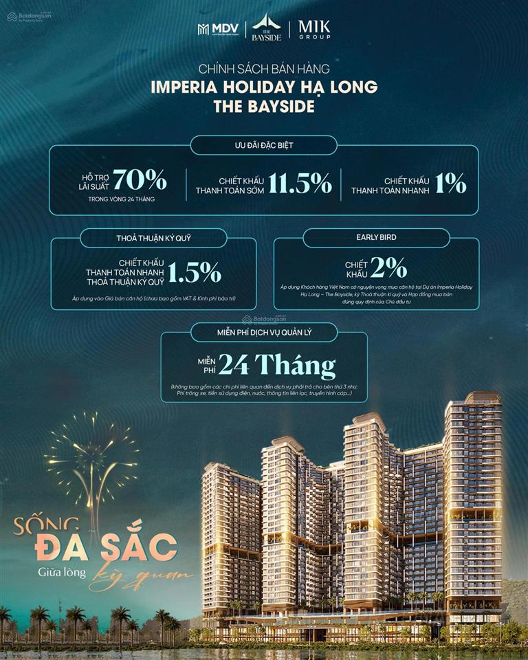 Bán căn 3 ngủ imperia holiday  the bayside view vịnh hạ long