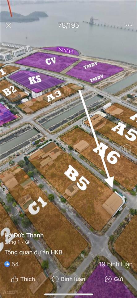 Chính chủ chuyển nhượng ô biệt thự b5 quay biển cao xanh hà khánh b