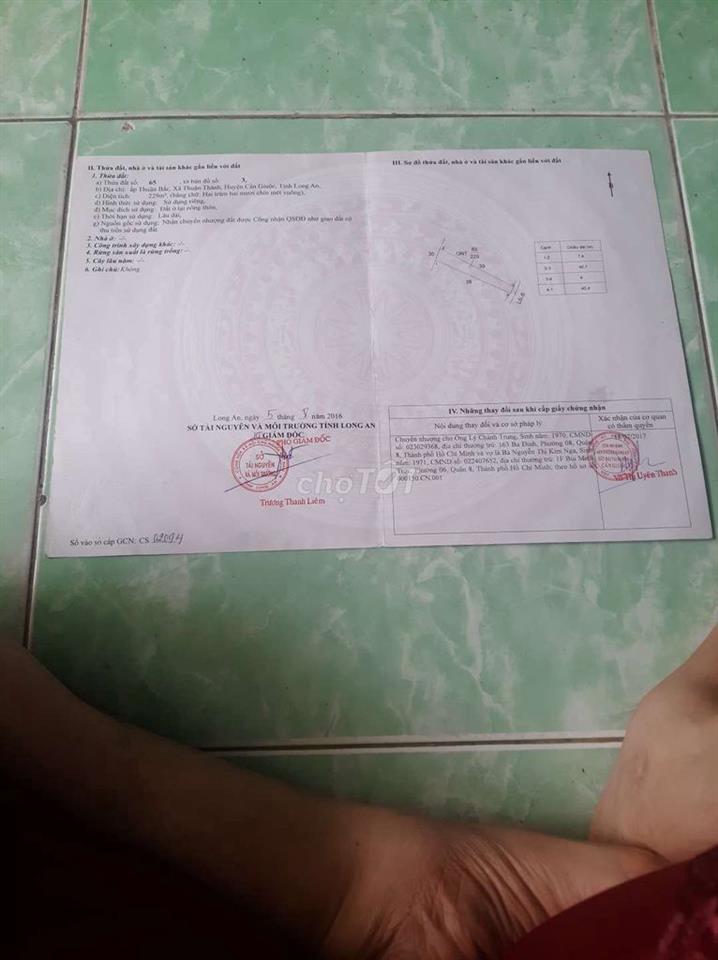 Bán đất thổ cư chính chủ