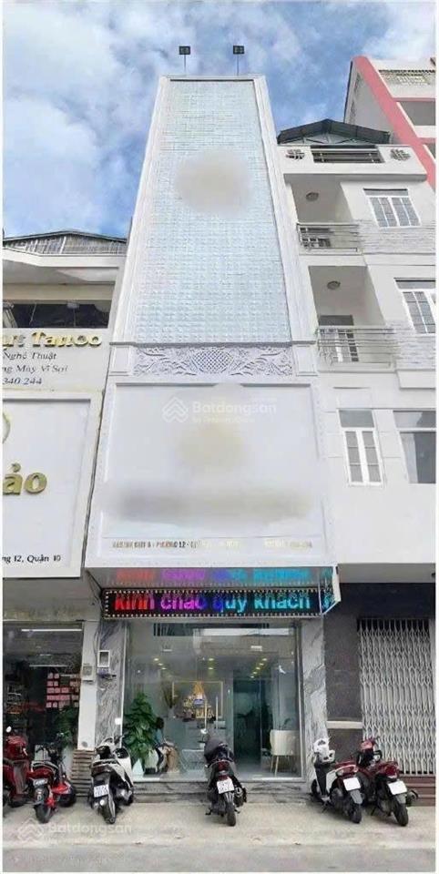 Cho thuê nhà hẻm kinh doanh 283 cách mạng tháng tám  trệt 4 lầu suốt  dtsd 400m2