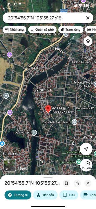 Chính chủ bán đất Phi Liệt, Văn Giang Hưng Yên, gần PVF, Alluvia City - S:126.8m2