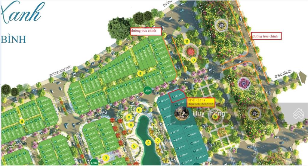 Bán lô góc 222,5m2 phương đông green valley, lương sơn, giáp xuân mai hn 5km