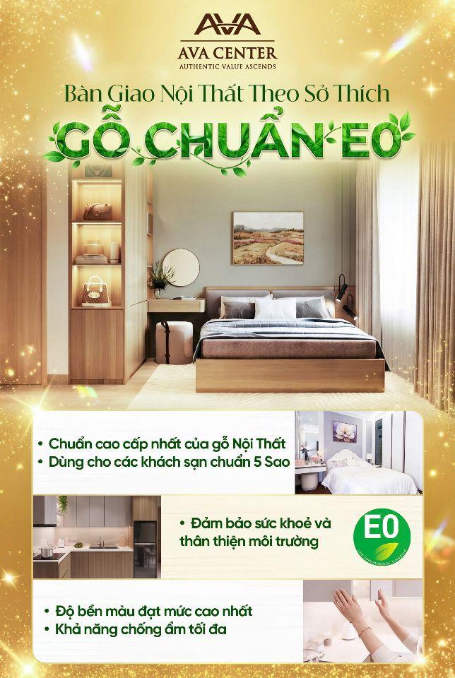 Bán căn hộ Ava Center 2PN bàn giao full nội thất chỉ 2,4 tỷ/căn, thanh toán 5tr/th Lh 0938677909 Hiền