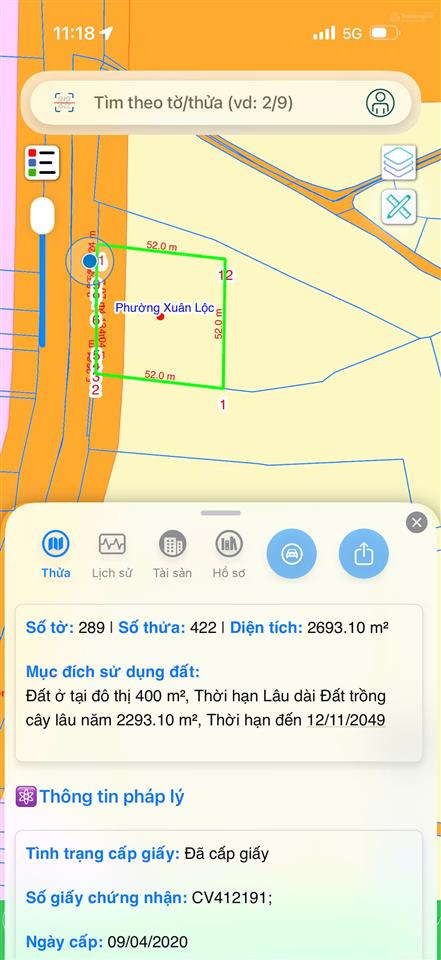 Chính chủ bán đất mặt tiền đt 765  phường xuân lộc, tp. đồng nai, 6.000 m² (400 m² thổ cư), 22 tỷ