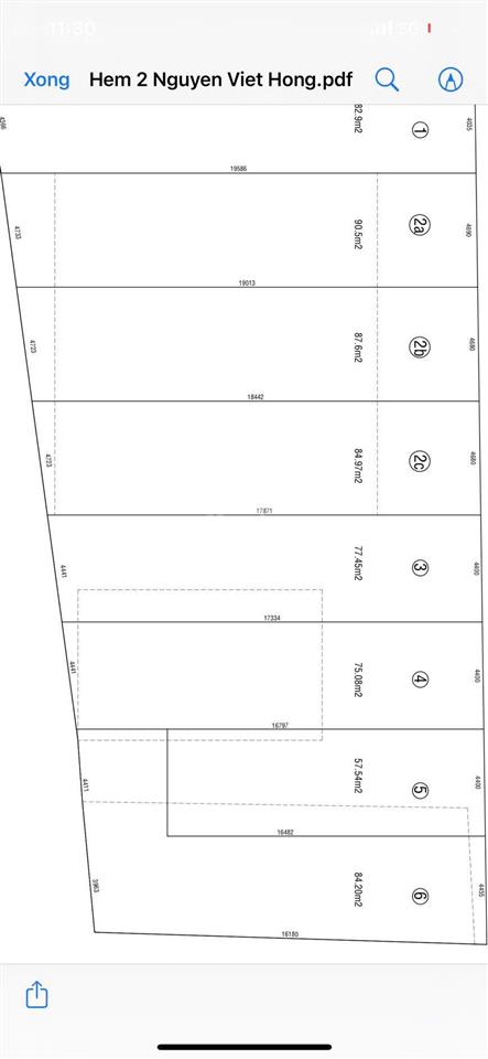 Nền hẻm 2 nguyễn việt hồng, 77m2 ngay trung tâm lộ ô tô