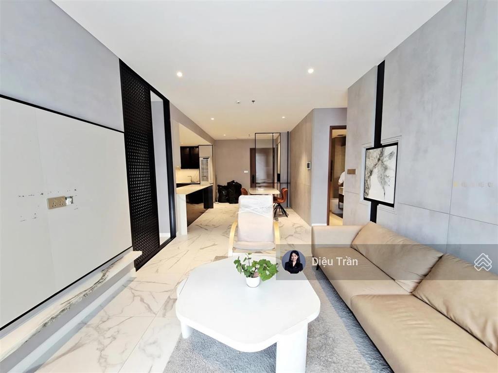 The crest căn hộ 2pn+1 diện tích lớn 115m2, nội thất thiết kế đầy đủ giá tốt 69tr/tháng