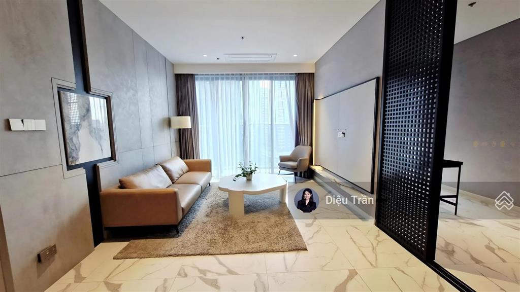 The crest căn hộ 2pn+1 diện tích lớn 115m2, nội thất thiết kế đầy đủ giá tốt 69tr/tháng