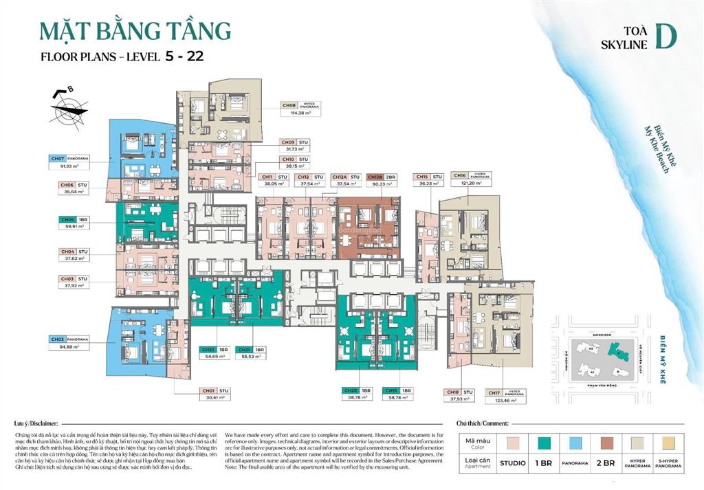 Bán cc wyndham soleil đà nẵng giá siêu hời, 2,8 tỷ, 33m2, 1pn, 1wc, pháp lý đầy đủ