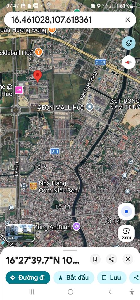 Đất khu đô thị phú mỹ an khổ 252m2. ngang 10m. đường 26m