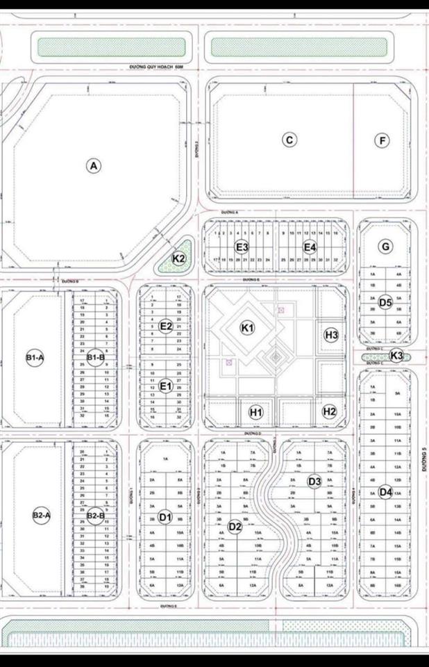 Đất khu đô thị phú mỹ an khổ 252m2. ngang 10m. đường 26m