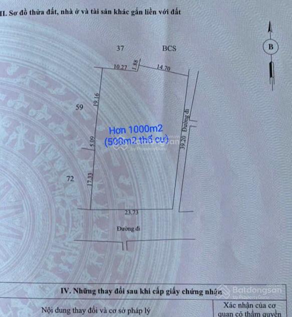 Bán hơn 1000m2 mặt tiền đường hoàng sa biển thuận an huế
