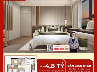 Căn hộ 3pn the harmonie phú mỹ hưng 4,8 tỷ có ô xe riêng, không gian sống đẳng cấp