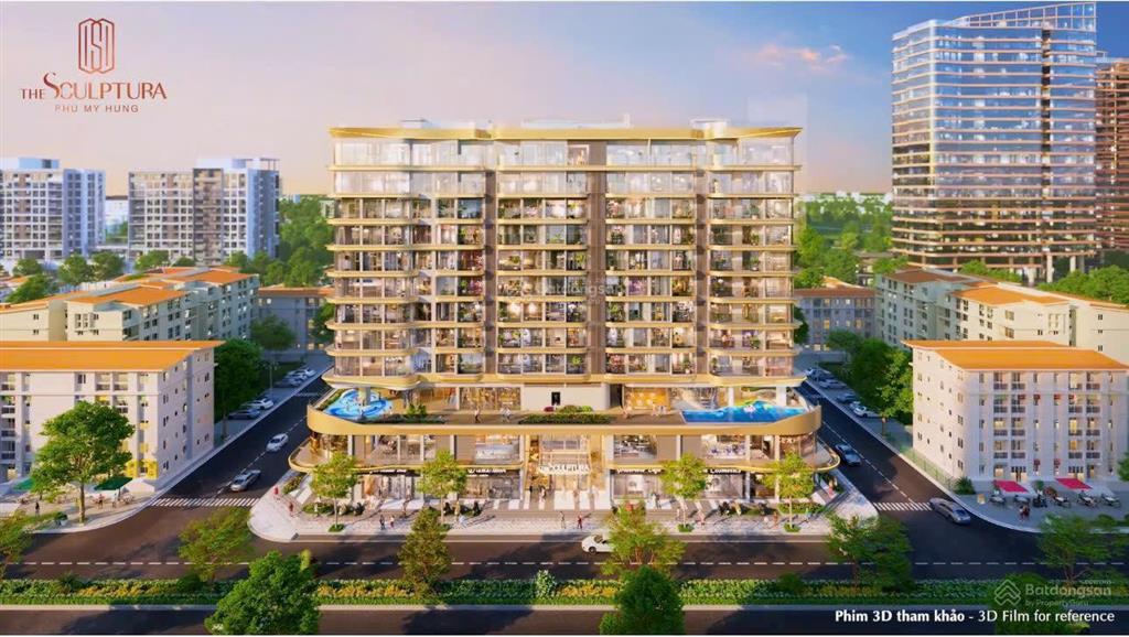 Bán shophouse dự án the sculptura phú mỹ hưng 147m2, 2 tầng, mua trực tiếp cdt, tt 20%. ls 0%